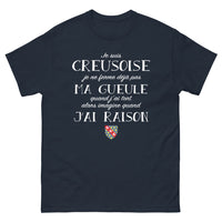 Thumbnail for T-shirt Creuse marine - Je suis Creusoise et fière