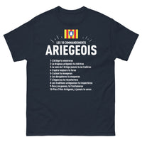 Thumbnail for T-shirt Ariège marine - Les 10 Commandements Ariégeois
