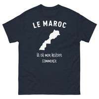 Thumbnail for T-shirt Maroc marine - Là Où Mon Histoire Commence