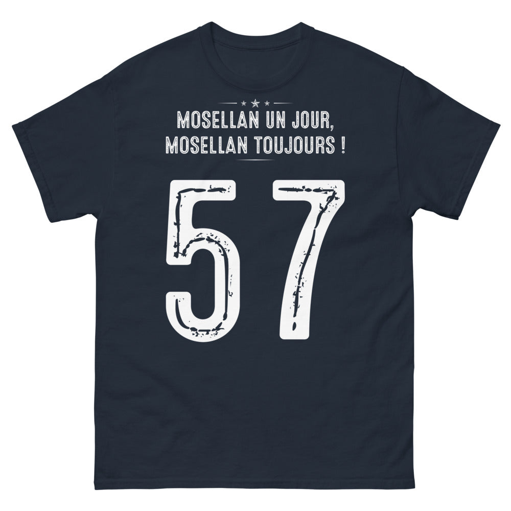 T-shirt Mosellan marine - Un jour, Mosellan toujours
