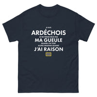 Thumbnail for T-shirt Ardéchois marine - Je suis Ardéchois, je ne ferme pas ma gueule