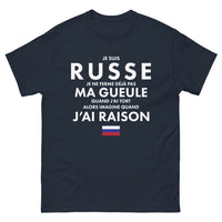 Thumbnail for T-shirt Russie marine - Je suis Russe, je ne ferme pas ma gueule