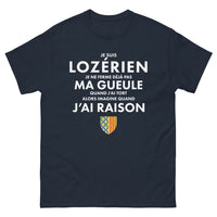 Thumbnail for T-shirt Lozère marine - Fier d'être Lozérien avec humour