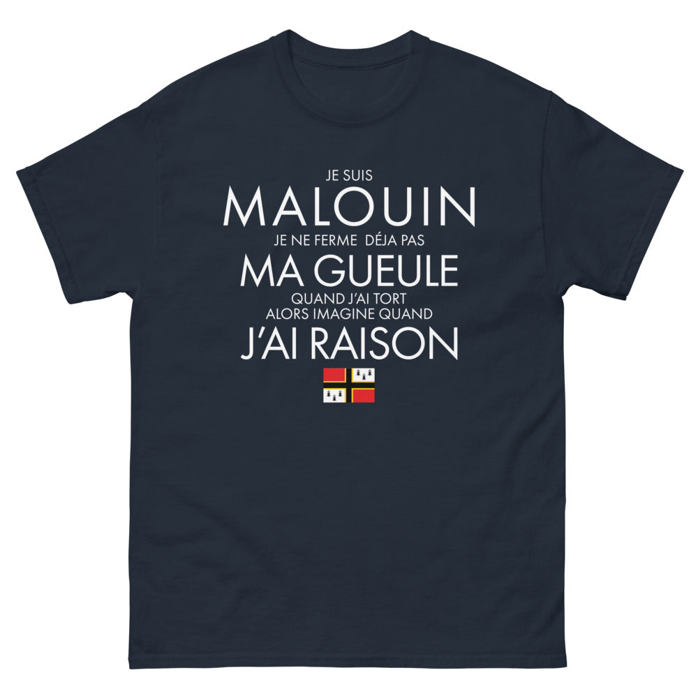 T-shirt Malouin marine - Fier par nature, bavard par passion