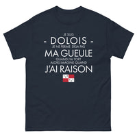 Thumbnail for T-shirt Dolois marine - Je ne ferme pas ma gueule quand j’ai tort