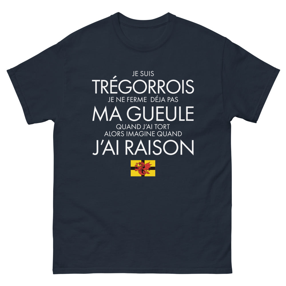 T-shirt Trégorrois marine - Fier et loquace !