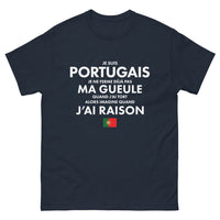 Thumbnail for T-shirt Portugal marine - Je suis portugais et je ne ferme jamais ma gueule