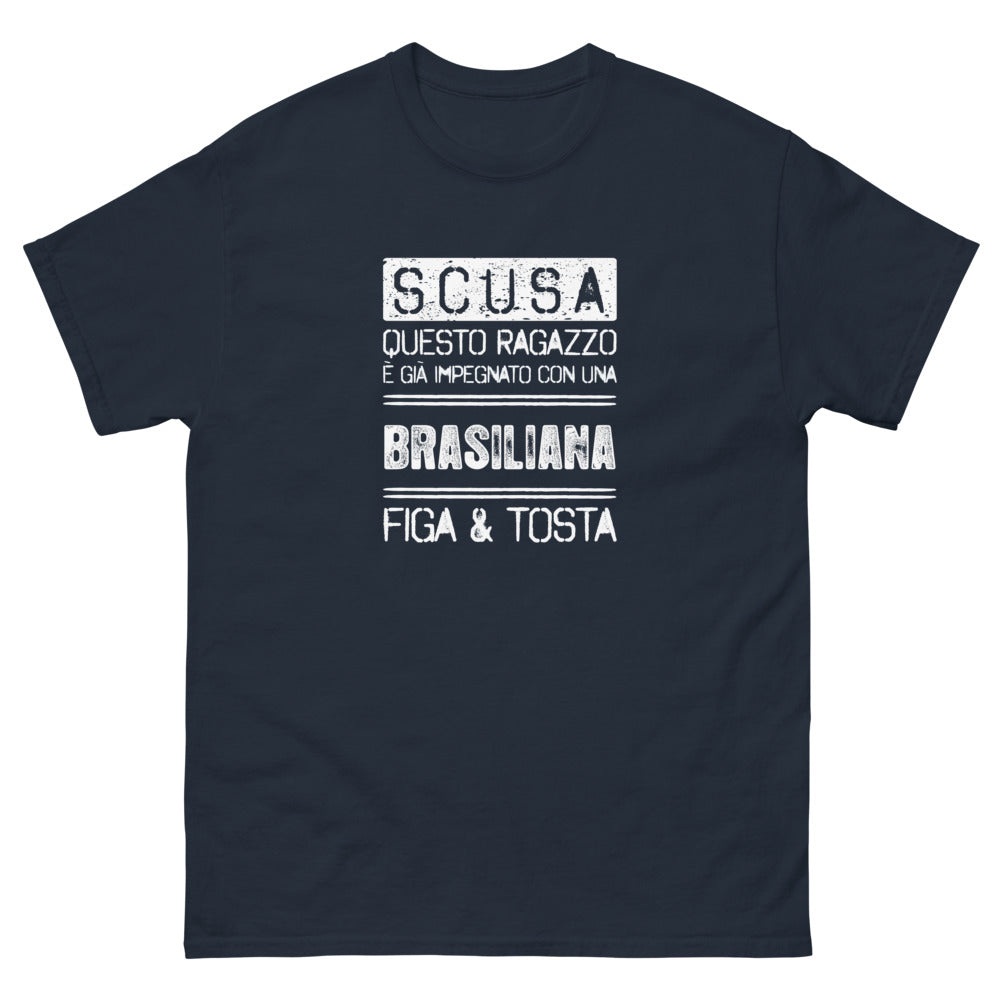 T-Shirt Italia blu - Scusa, questo ragazzo è già impegnato