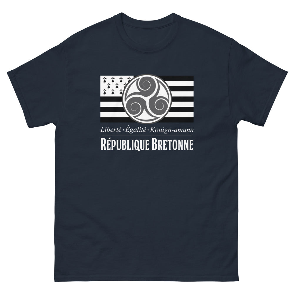 T-shirt Bretagne marine - Liberté, Égalité, Kouign-Amann