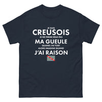 Thumbnail for T-shirt Creusois marine - Je ne ferme pas ma gueule