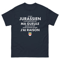 Thumbnail for T-shirt Jurassien marine - Je ne ferme pas ma gueule