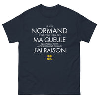 Thumbnail for T-shirt Normand marine - Ne lâche rien avec humour