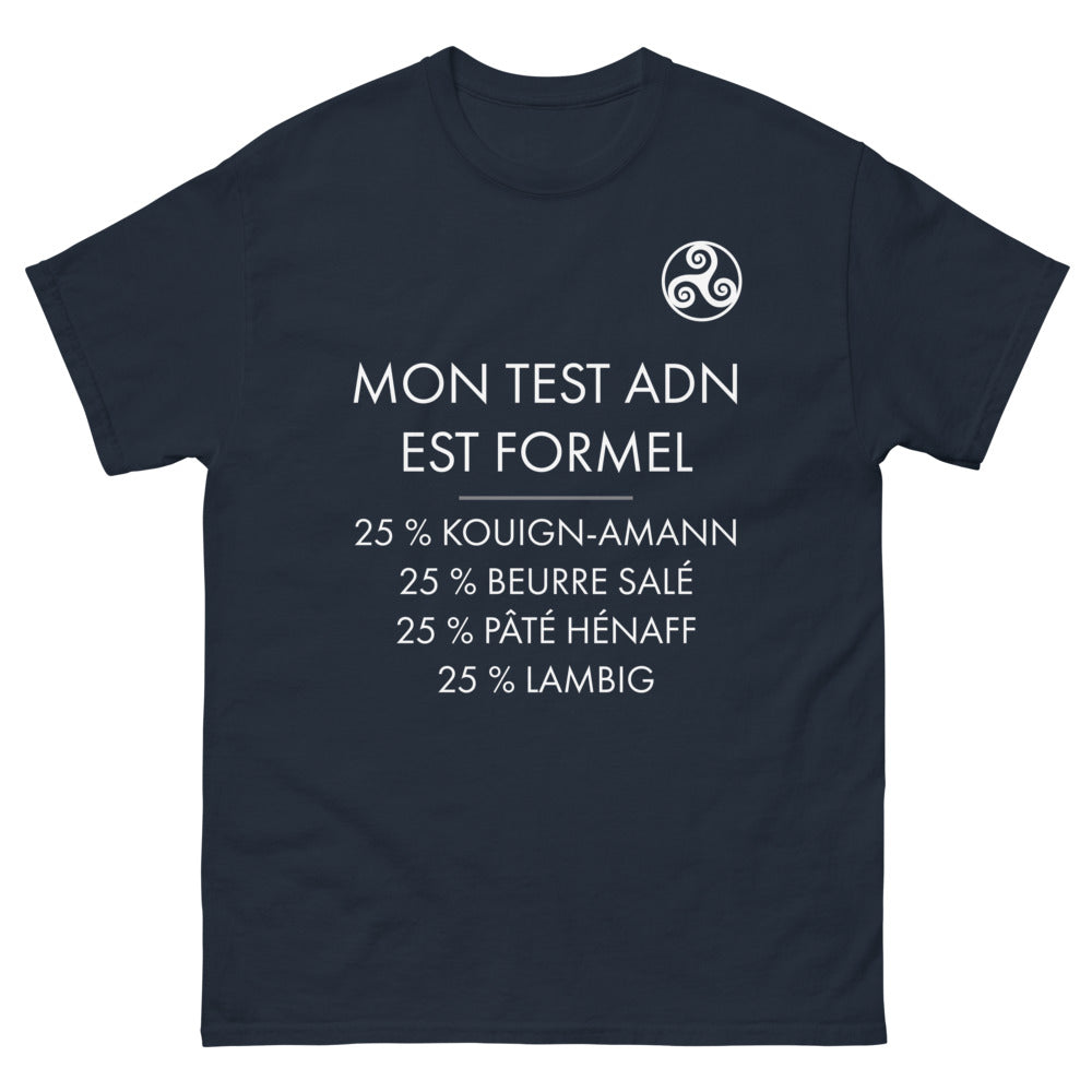 T-shirt Bretagne marine - ADN gourmand : Kouign Amann, Beurre Salé