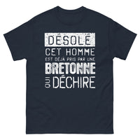 Thumbnail for T-shirt Bretagne marine - Déclaration d'amour humoristique