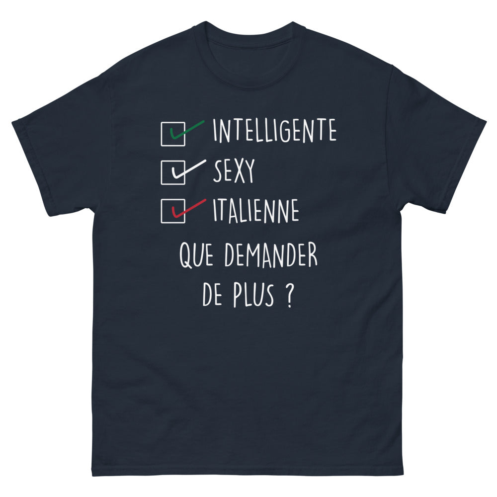 T-shirt Italie marine - Intelligente, sexy et pleine de charme