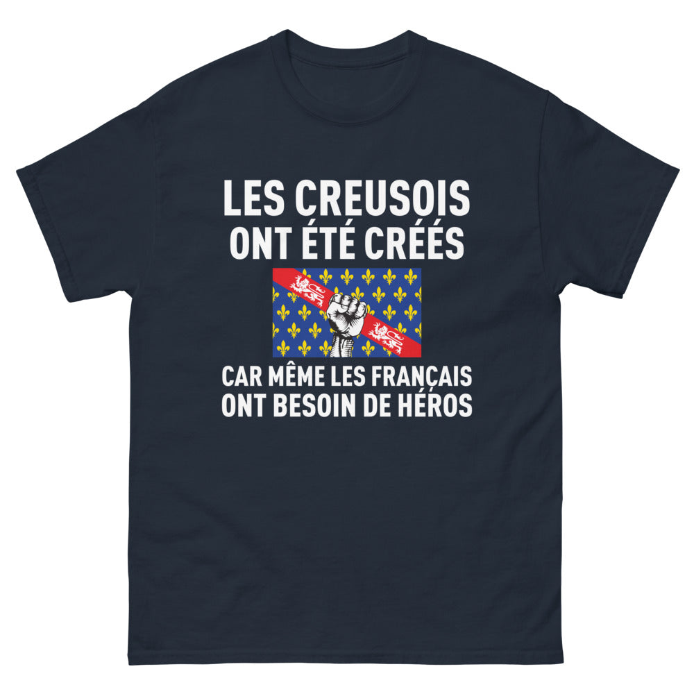 T-shirt Creuse marine - Les Creusois, héros de la région