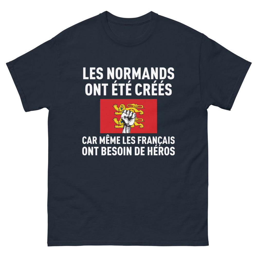 T-shirt Normands marine - Les Français ont besoin de héros