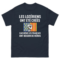 Thumbnail for T-shirt Lozérien marine - Les Lozériens ont besoin de héros