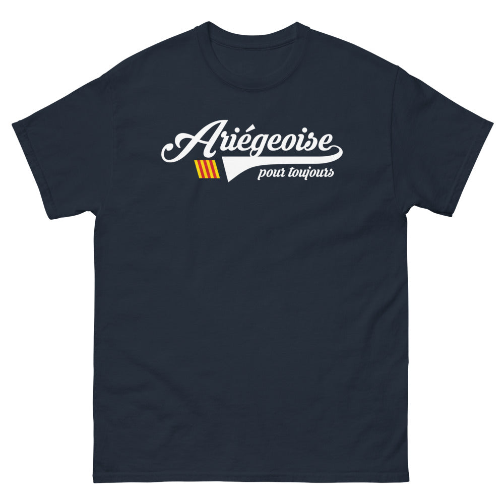T-shirt Ariège marine - Ariégeoise pour toujours