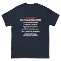 Thumbnail for T-shirt Corrèze marine - Bienvenue en Corrèze Cocorico