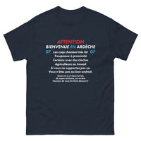 Thumbnail for T-shirt Ardèche marine - Bienvenue en Ardèche, humour rural