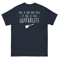 Thumbnail for T-shirt musique noir dos - Je suis une fille et une guitariste