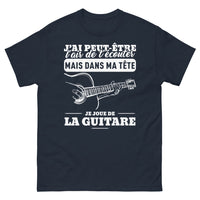 Thumbnail for T-shirt Musicien noir dos - J'ai peut-être l'air de t'écouter