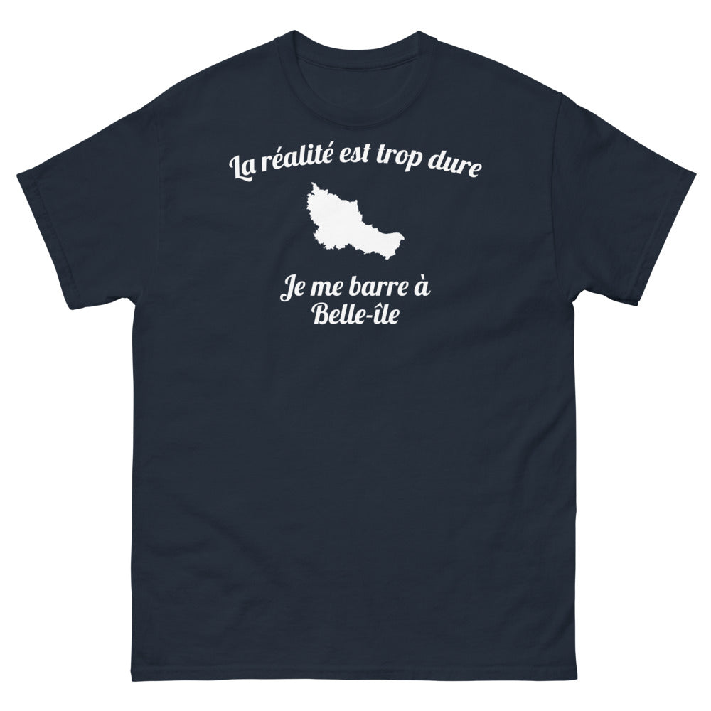 T-shirt Bretagne marine - La réalité est trop dure