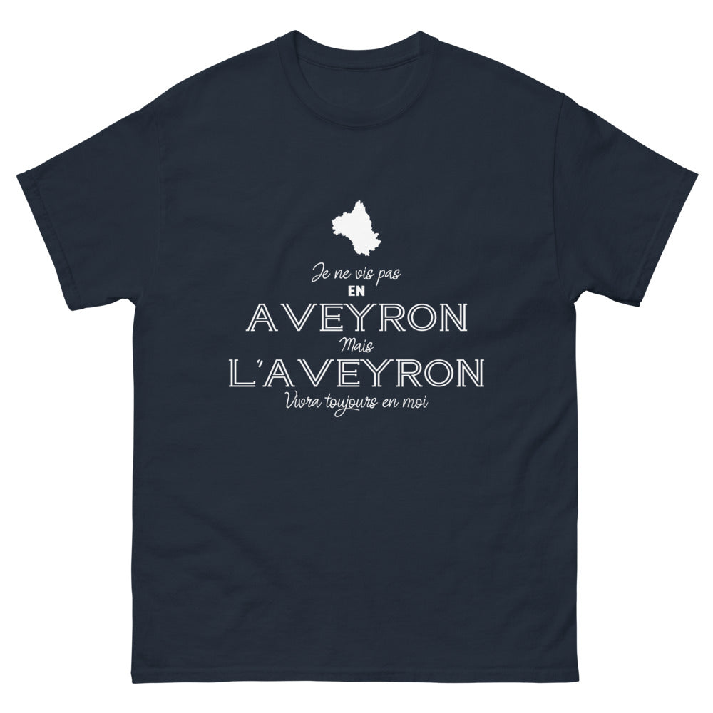 T-shirt Aveyron marine - L'aveyronnais fiable