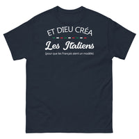 Thumbnail for T-shirt Italie marine - Et Dieu créa les Italiens pour les Français