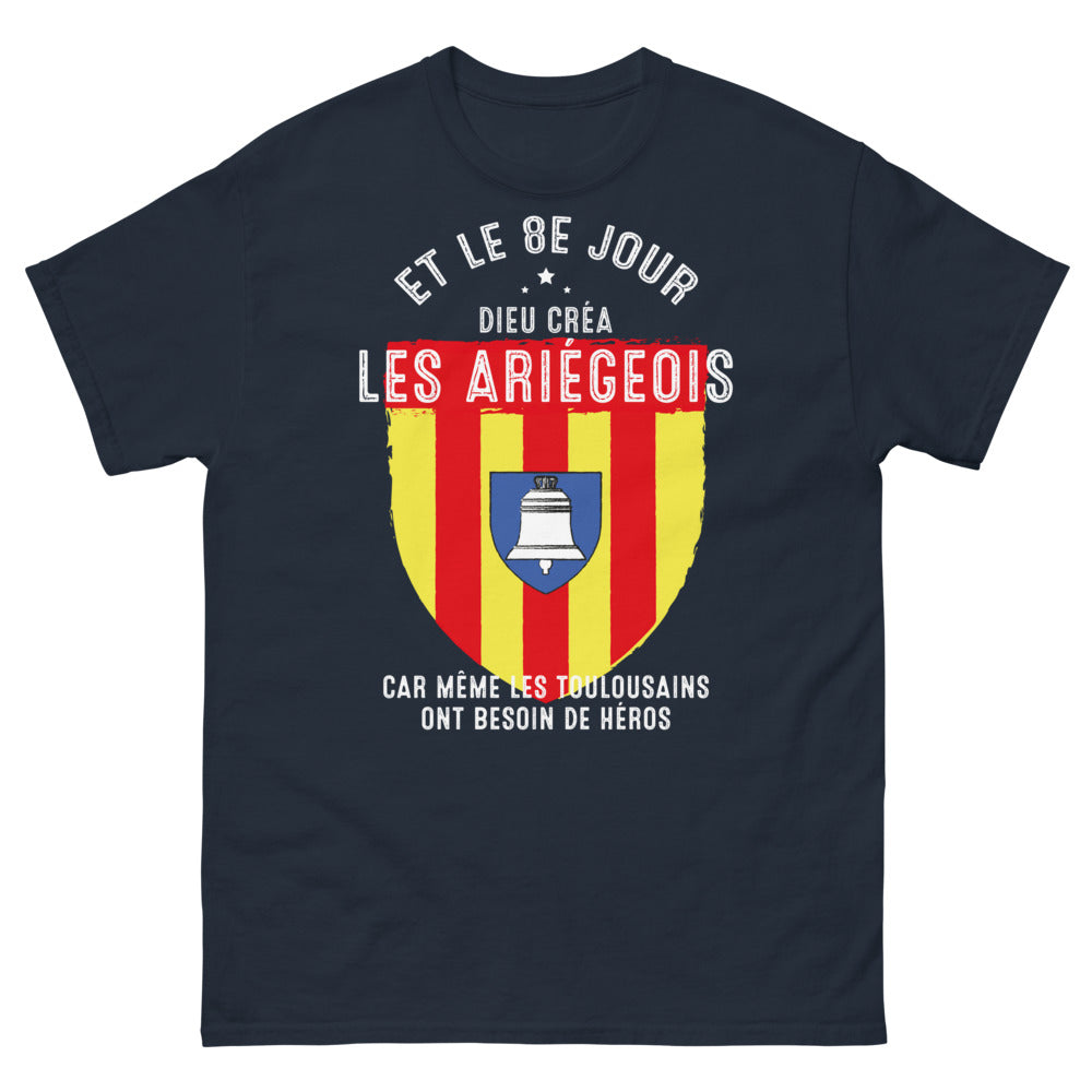 T-shirt Ariège marine - Les Ariégeois, héros régionaux
