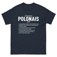 Thumbnail for T-shirt Pologne marine - Humour sur la pierzyna et kurwa