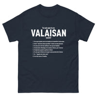 Thumbnail for T-shirt Valaisan marine - L'art de porter ses racines avec humour