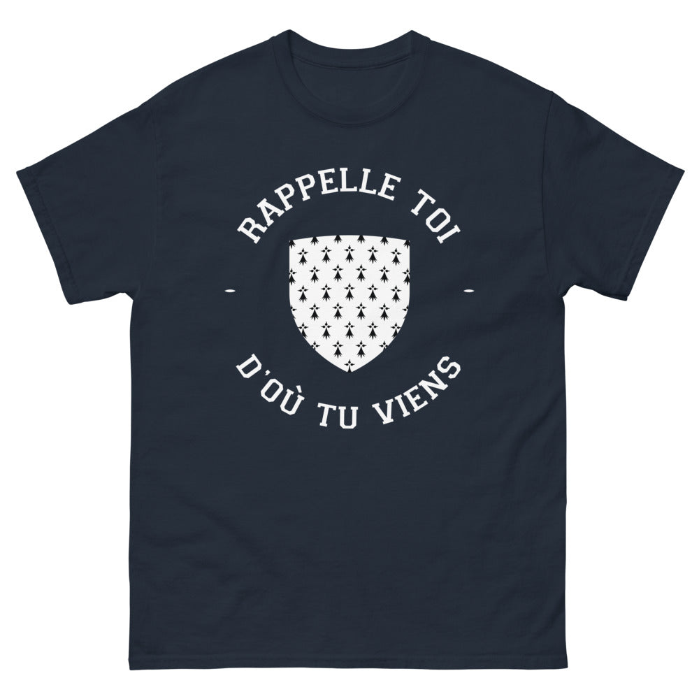 T-shirt France marine - Rappelle-toi d'où tu viens