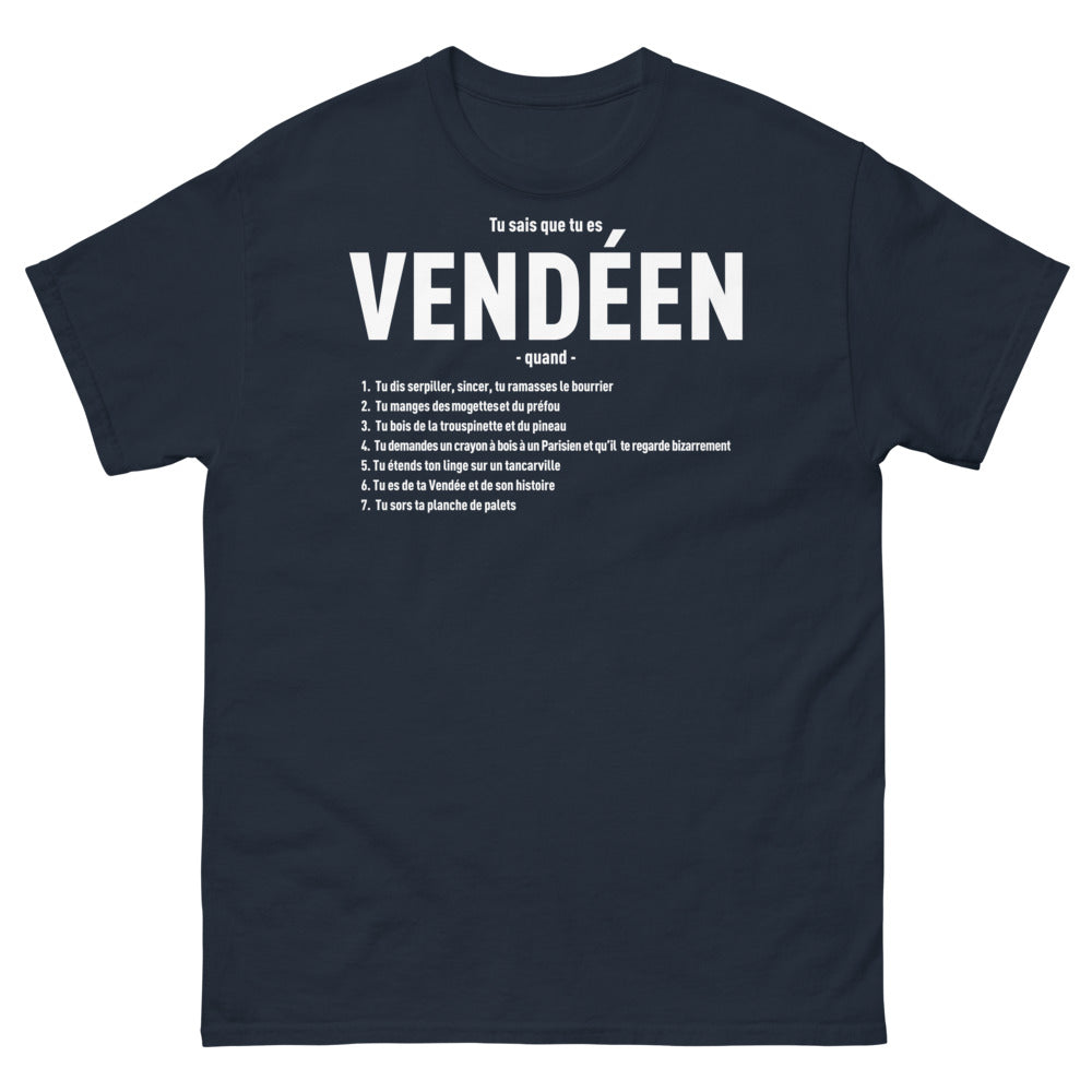T-shirt Vendée marine - Tu sais que tu es Vendéen quand...