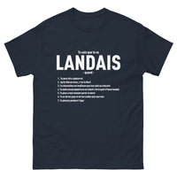 Thumbnail for T-shirt Landes marine - Landaise Capbourrut humoristique