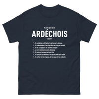 Thumbnail for T-shirt Ardèche marine - Tu sais que tu es Ardéchois quand...