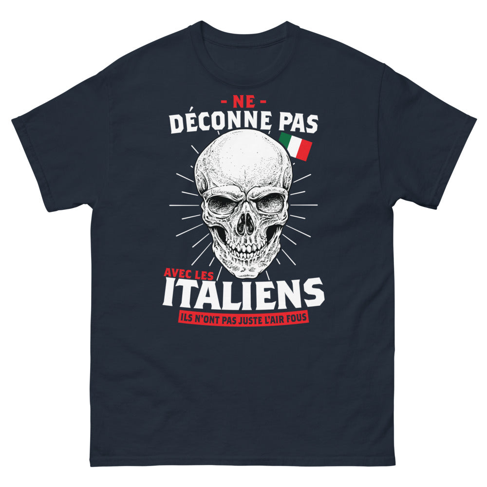 T-shirt Italie marine - Ne déconne pas avec les Italiens