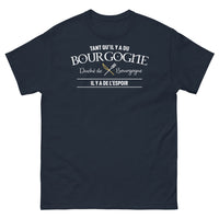 Thumbnail for T-shirt Bourgogne marine - Tant qu’il y a du Bourgogne, il y a de l’espoir