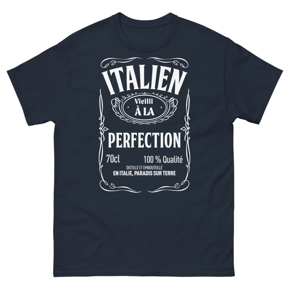 T-shirt Italie marine - Vieilli à la perfection