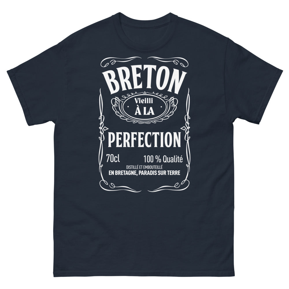 T-shirt Bretagne marine - Breton Vieilli à la Perfection