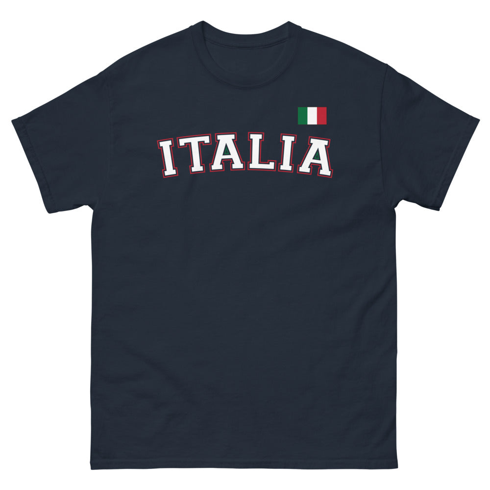 T-Shirt Italia marina - Eleganza misteriosa e stile sobrio