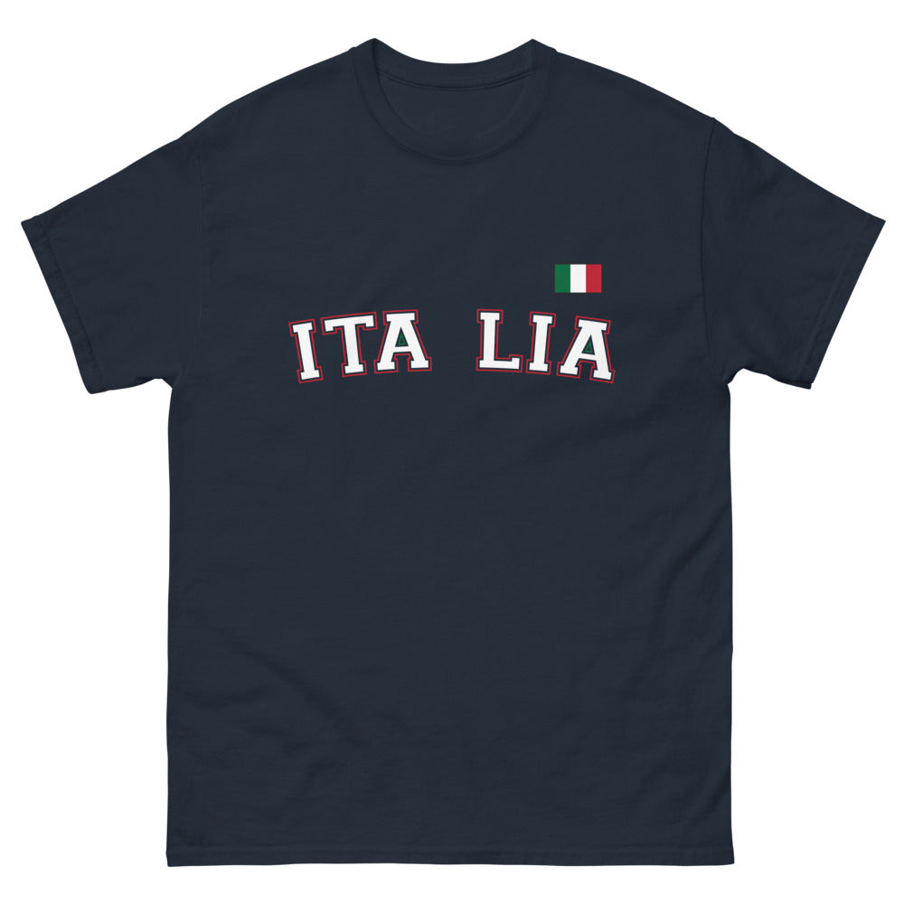 T-Shirt Italia blu - eleganza misteriosa e orgoglio italiano