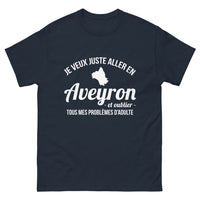 Thumbnail for T-shirt Aveyron marine - Je veux juste aller en Aveyron