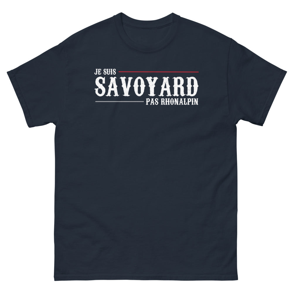 T-shirt Savoie marine - Je Suis Savoyard, Pas Rhônalpin