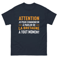Thumbnail for T-shirt Bretagne marine - Attention je peux parler de la Bretagne