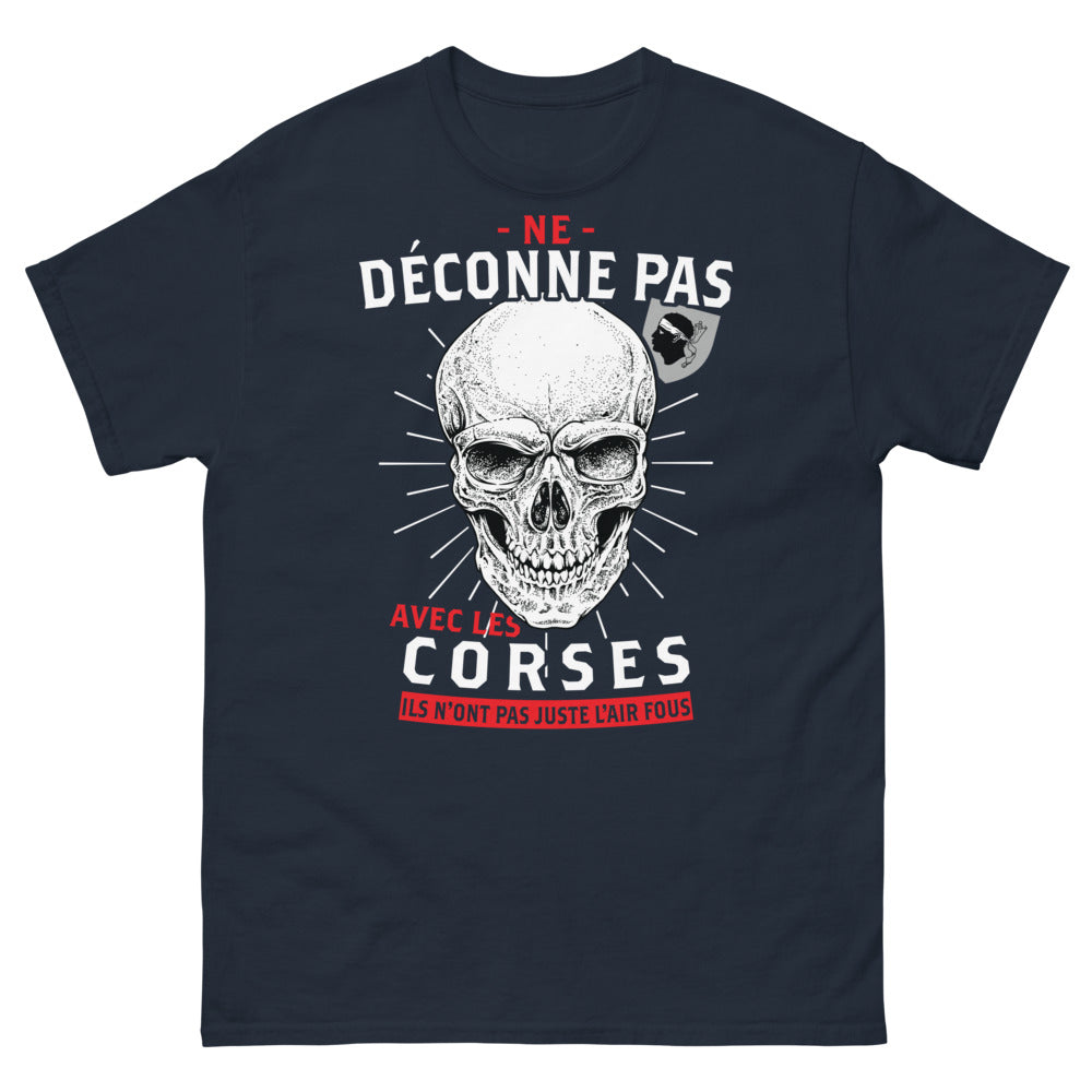 T-shirt Corse marine - Ne déconnent pas avec les Corses