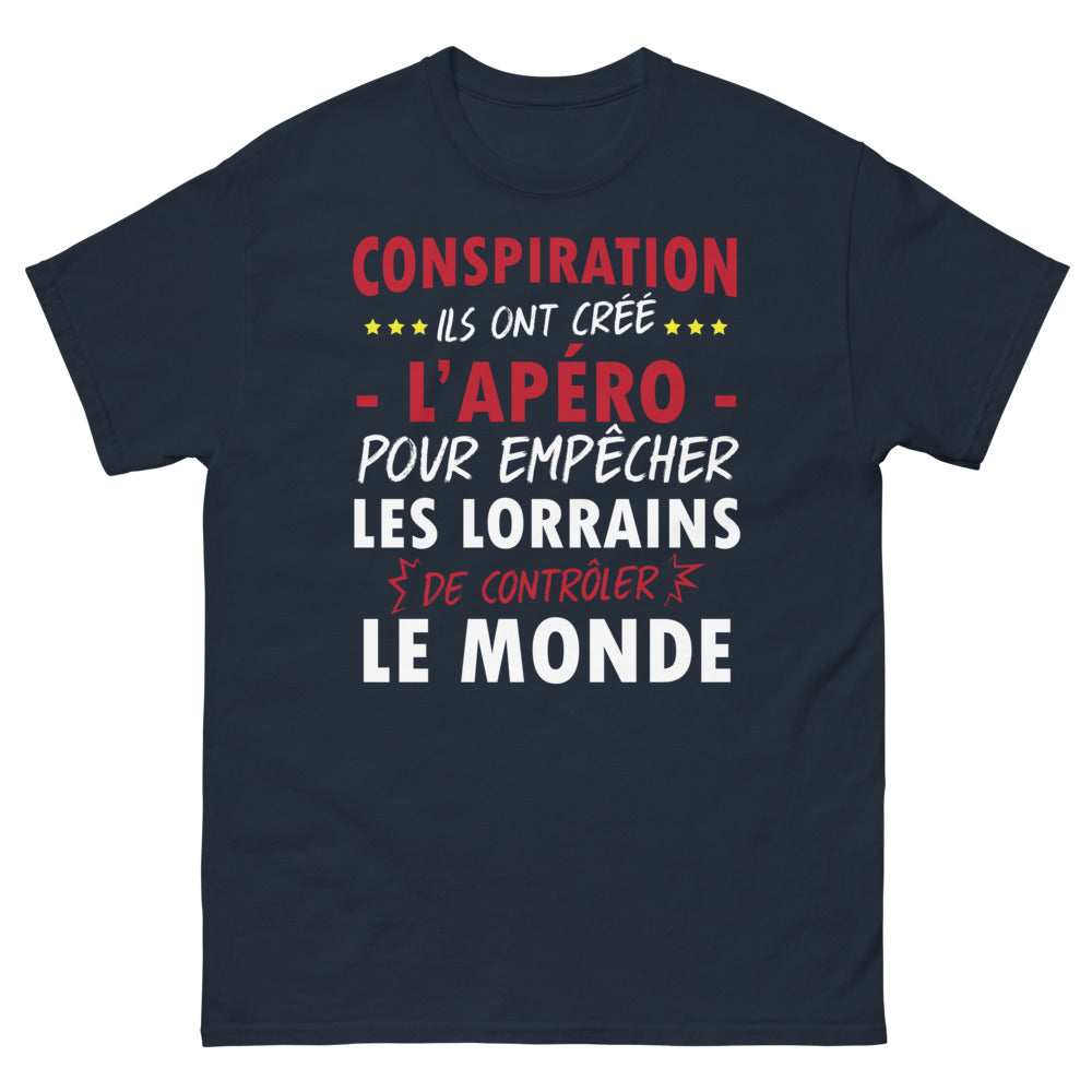 T-shirt Lorraine marine - Conspiration sur l'apéro