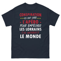 Thumbnail for T-shirt Lorraine marine - Conspiration sur l'apéro