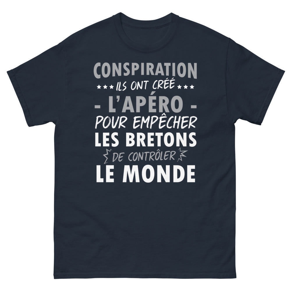 T-shirt Bretagne marine - L'apéro pour les freiner !